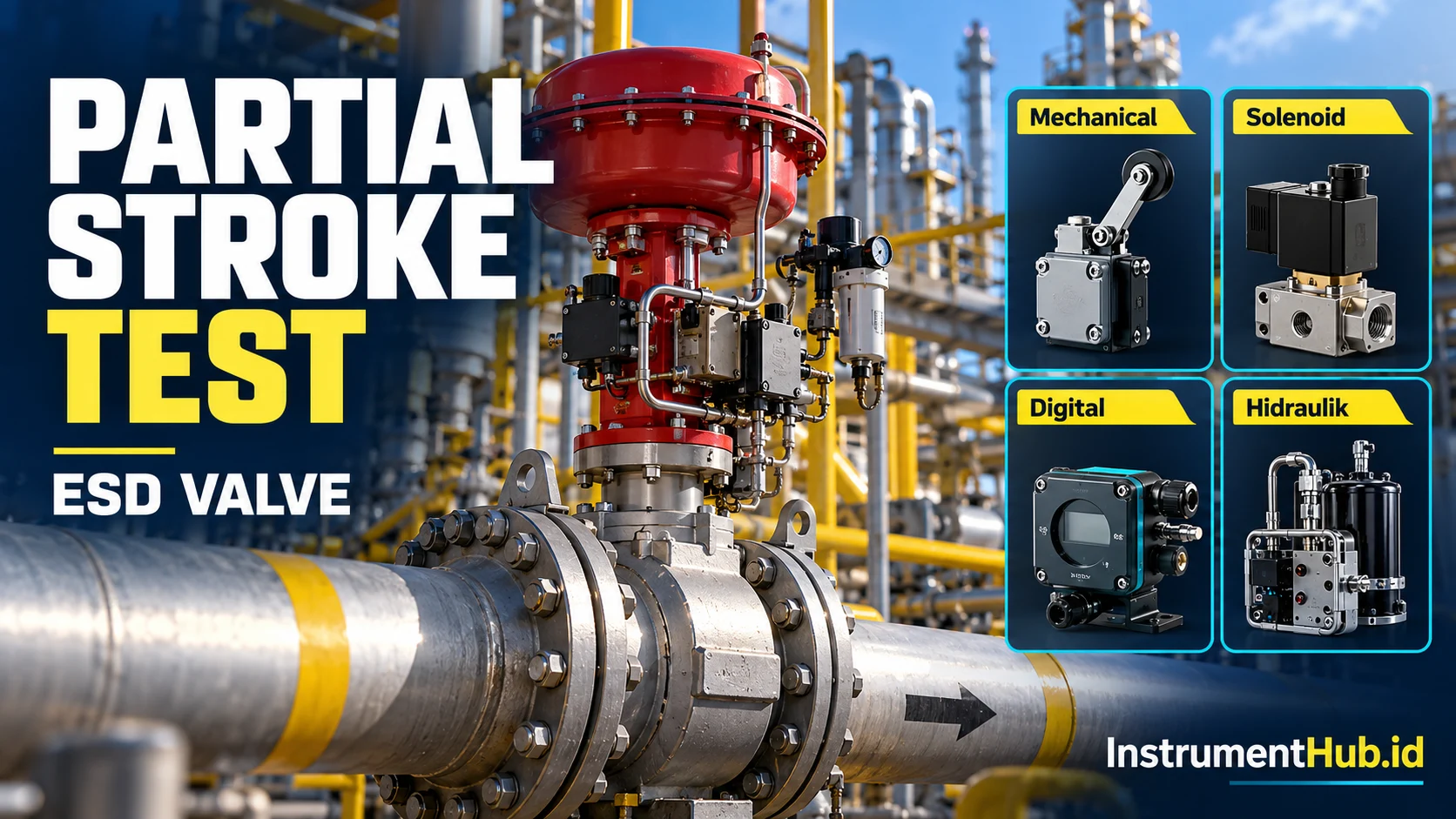 Partial Stroke Test pada ESD valve dan empat metode pengujian